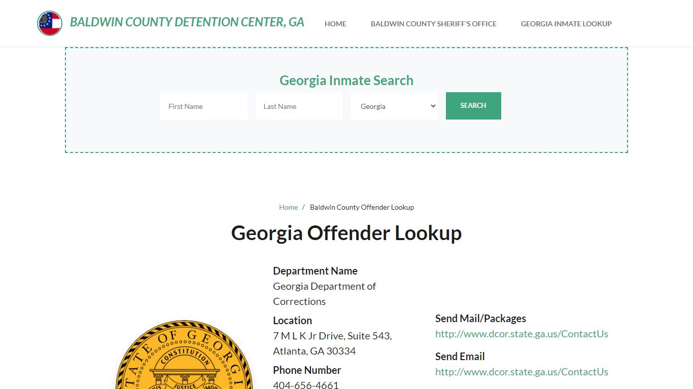 Georgia Inmate Search, Jail Rosters